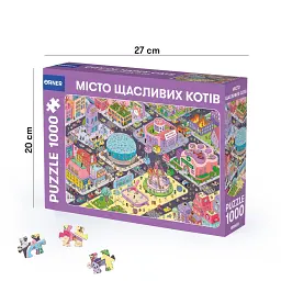 Пазл Orner Город счастливых кошек 1000 элементов