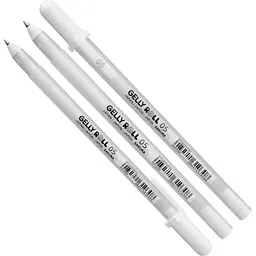 Ручка гелева Sakura Біла 05 Fine (лінія 0.3mm) Gelly Roll Basic