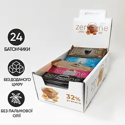 Набір батончик Sporter Zero One MIX 1.2 кг (24 шт. х 50 г) - мініатюра 2
