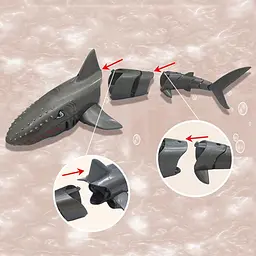 Човен на радіокеруванні SHT FY666 Shark 2.4G Grey - мініатюра 5
