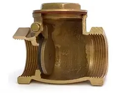 Клапан зворотний Karro ВВ KR107-1 1/2" пелюстковий латунь 30412 - мініатюра 4