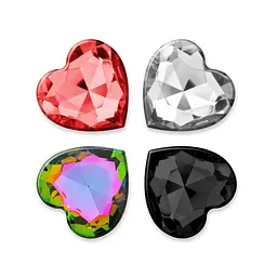 Анальна пробка Crushious Cuore Small, 7 см (чорний) - мініатюра 3