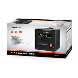 Стабілізатор REAL-EL STAB ENERGY-500 (EL122400011) - мініатюра 7