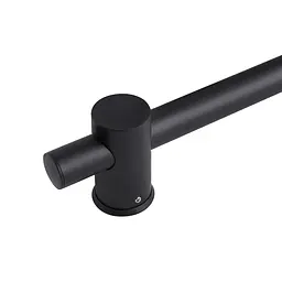 Душова стійка з тримачем універсальна Qtap Lepit 665 мм округла QTLEP82103OB Black Matt Чорний матовий - мініатюра 2