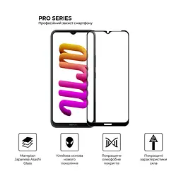 Скло захисне Armorstandart Pro Nokia C21 Plus Black (ARM62198) - мініатюра 4