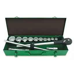Комплект головок з тріскачкою 3/4" 14од. (12-гр.) Toptul hoz0007867