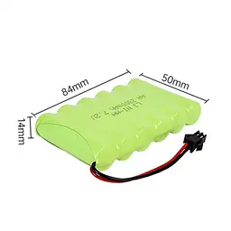 Акумулятор AA 7.2V 2300 mAh з конектором JST SM-2P для дитячих іграшок та катерів (18860) - мініатюра 2