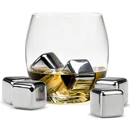 Металеві камені для віскі Circle Joy 4pcs (CJ-BK03) [108899] - мініатюра 3