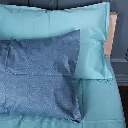 Підковдра MirSon Сатин 22-1384 Geometric Green Waves 110х140 см (2200010472301) - мініатюра 5