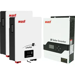 Система зберігання енергії Must PV18-3224 VPM II Series 24 В 3.2 кВт + 2 АКБ LP16-24100 5.1 кВт·год (25.6 В/100 А·год/2560 Вт·год) [176572]