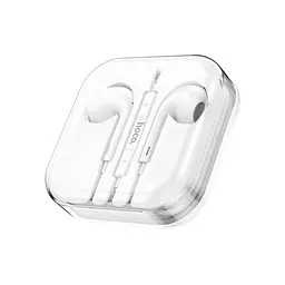 Дротові навушники Hoco M1 Max crystal earphones with mic, 3.5mm, 1.2m, white - мініатюра 2