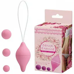 Набір вагінальних тренажерів Кегеля Sexual Exercise, Pink - мініатюра 2