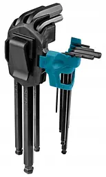 Набір ключів шестигранних з шаровою головкою 9 шт Makita B-65894 (1.5-10 мм) - мініатюра 2
