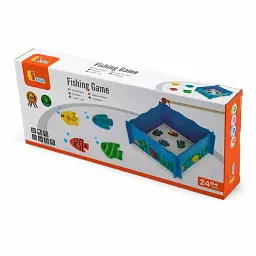 Розвивальна гра Viga Toys Риболовля дерев'яна з магнітними вудками від 2 років - мініатюра 3