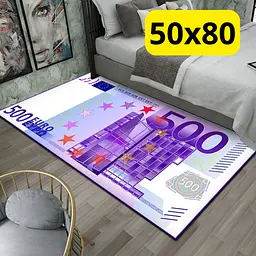 Стильний та зносостійкий килим для дому та офісу "500 EURO" 50х80 KT7001712