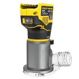 Фрезер акумуляторний Stanley FatMax V20 18В безщітковий 16000-30000 об/хв цанга 6-8 мм максимальний діаметр фрези - 30 мм 2.35 кг без акумуляторів і ЗП (SFMCW400B-XJ) - мініатюра 6