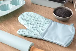 Рукавичка-прихватка Ardesto Tasty Baking, 35х19см, силікон, бавовна, блакитний (AR2327T) - мініатюра 9