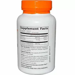 5-НТР 5-гідрокси Doctor's Best L-триптофан з вітамінами B6 і C 120 капсул - мініатюра 2