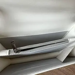 Сумка жіноча через плече крос-боді маленька стильна на ланцюжку Біла (1547Б) - мініатюра 9