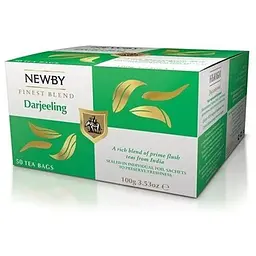 Чай чорний Newby Дарджилінг в пакетиках 50 шт (320020)