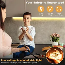 Світлодіодна стрічка Cob LED Strip Light 10 м з таймером, затемнювані стрічкові світильники з радіочастотним пультом дистанційного - мініатюра 2