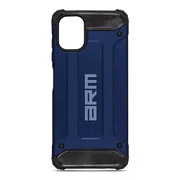 Чехол для Samsung Galaxy A06 (A065), Panzer, синий, противоударный, бронированный, милитари, панель-накладка, защита всего корпуса, защита дисплея и камеры, термополиуретан (TPU) + поликарбонат (PC), ArmorStandart (ARM80149)