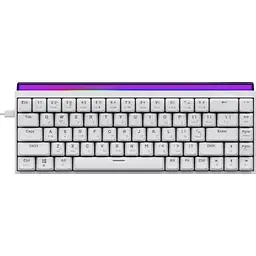 Клавіатура Ajazz NK68 Red Switch USB UA White (NK68-R-W) - мініатюра 2