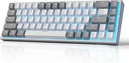 Ігрова механічна дротова клавіатура MageGee Sky68 / 60% /68 клавіш / Red Switch / White
