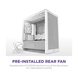 Корпус для ПК NZXT H3 Flow All White (CC-H31FW-01) - миниатюра 9