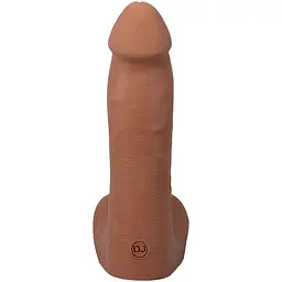 Фалоімітатор Doc Johnson The Realistic Cock ULTRASKYN 7 Inch with Balls Caramel - мініатюра 3