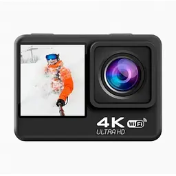 Екшн-камера з двома дисплеями Action Camera Q60 16MP 4K 60 FPS - мініатюра 3