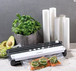 Вакууматор Ambiano 120Вт GT-VBS-0 з функцією м'якого вакуумування + рулон + 5 пакетів в комплекті 96365 - мініатюра 6