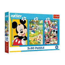 Пазл Trefl Mickey&friends Команда Міккі Мауса 3 х 80 елементів (5900511348873)