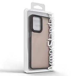 Противоударный чехол для Motorola G55 5G, Frame, черный, панель-накладка, термополиуретан TPU + поликарбонат PC, защита всего корпуса, защита кнопок и камеры, устойчив к деформациям, ArmorStandart (ARM81261) - мініатюра 3