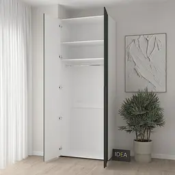 Шафа для одягу з однією штангою С-8.1 Білий/Камуфляж Idea - мініатюра 2