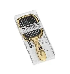 Гребінець SUPER BRUSH Золото з чорним limited Janeke - мініатюра 3