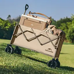 Візок туристичний складаний Naturehike Light CNK2350JJ012, 100 л, коричневий - мініатюра 4
