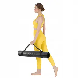 Килимок (мат) спортивний 4FIZJO PU 183 x 68 x 0.4 см для йоги та фітнесу 4FJ0587 Black (P-5907739319531) - мініатюра 5