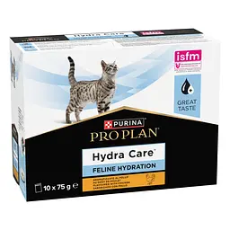 Набір вологий додатковий корм для дорослих котів Purina Pro Plan Hydra Care для збільшення споживання рідини з куркою 75 г х 10 шт. - мініатюра 2