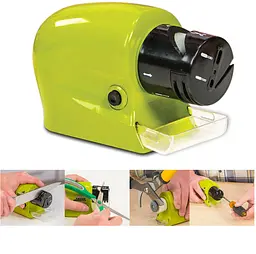 Електрична точила універсальна для ножів та ножиць Swifty Sharp Sharpener зелений - мініатюра 2