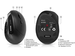 Миша REAL-EL RM-490W Black (EL123200058) - мініатюра 3