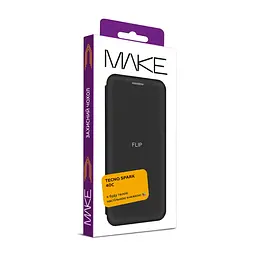 Чохол-книжка MAKE Tecno Spark 40C Flip Ink Black - мініатюра 2