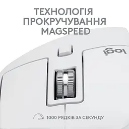 Бездротова миша Logitech MX Master 3S for Mac Performance Wireless Pale Grey (910-006572) - мініатюра 5