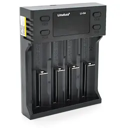 ЗУ універсальне Liitokala Lii-S4, 4 канали, LCD дисплей, підтримує Li-ion, Ni-MH та Ni-Cd AA (R6), ААA (R03), AAAA, С (R14)