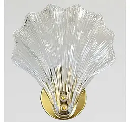 Настінне бра Artlight B1833GDWALL, 1 лампа E14, латунь і прозоре скло - мініатюра 3