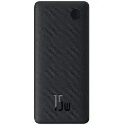 Зовнішній акумулятор Baseus Airpow Lite Power Bank 10000mAh 15W Cosmic Black (With Simple Series Data Cable USB to Type-C 30cm Black) (P10067500123-00)