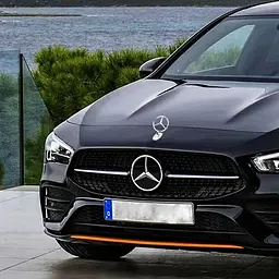 Емблема приціл на капот Mercedes-Benz 75 мм Хром сплав на скотчі - мініатюра 2
