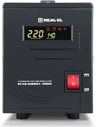 Стабілізатор REAL-EL STAB ENERGY-2000 (EL122400013) - мініатюра 2