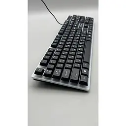 Клавіатура дротова XSTRIKE X-1080, RGB підсвічування, 104 клавіші, USB, чорна
