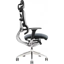 Офісне крісло GT Racer X-801 Bright Gray (W-20 B-40) [147931] - мініатюра 3